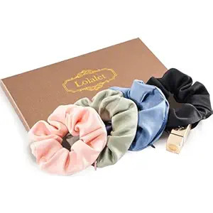 Lolalet Stash Scrunchies, 4 PCS Hair Scrunchies With Zipper Pocket, Hidden Pocket Scrunchie for H... | Amazon (US)
