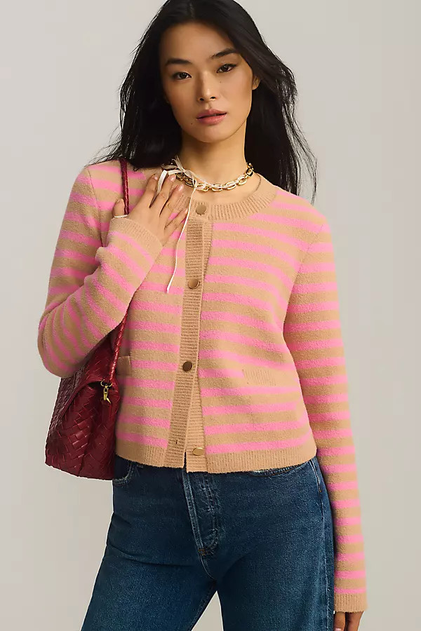 NVLT Striped Sweater Lady Jacket | Anthropologie (US)