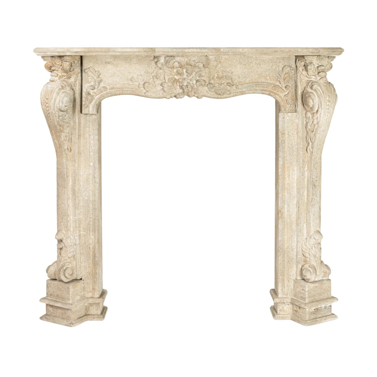 Ornate Decorative Wood Fireplace Mantel Distressed | Wayfair North America