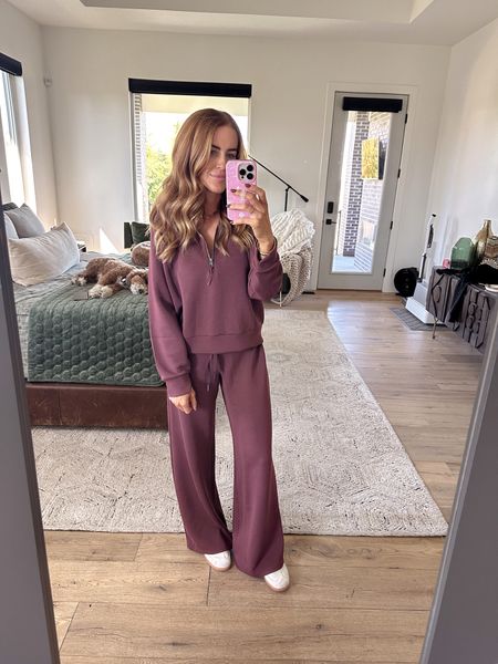 This color.. are you kidding?! Can’t get over it. Wearing my true size in everything but could have sized down in the pants! @spanx #MatchingSet #Loungewear 

#LTKstyletip