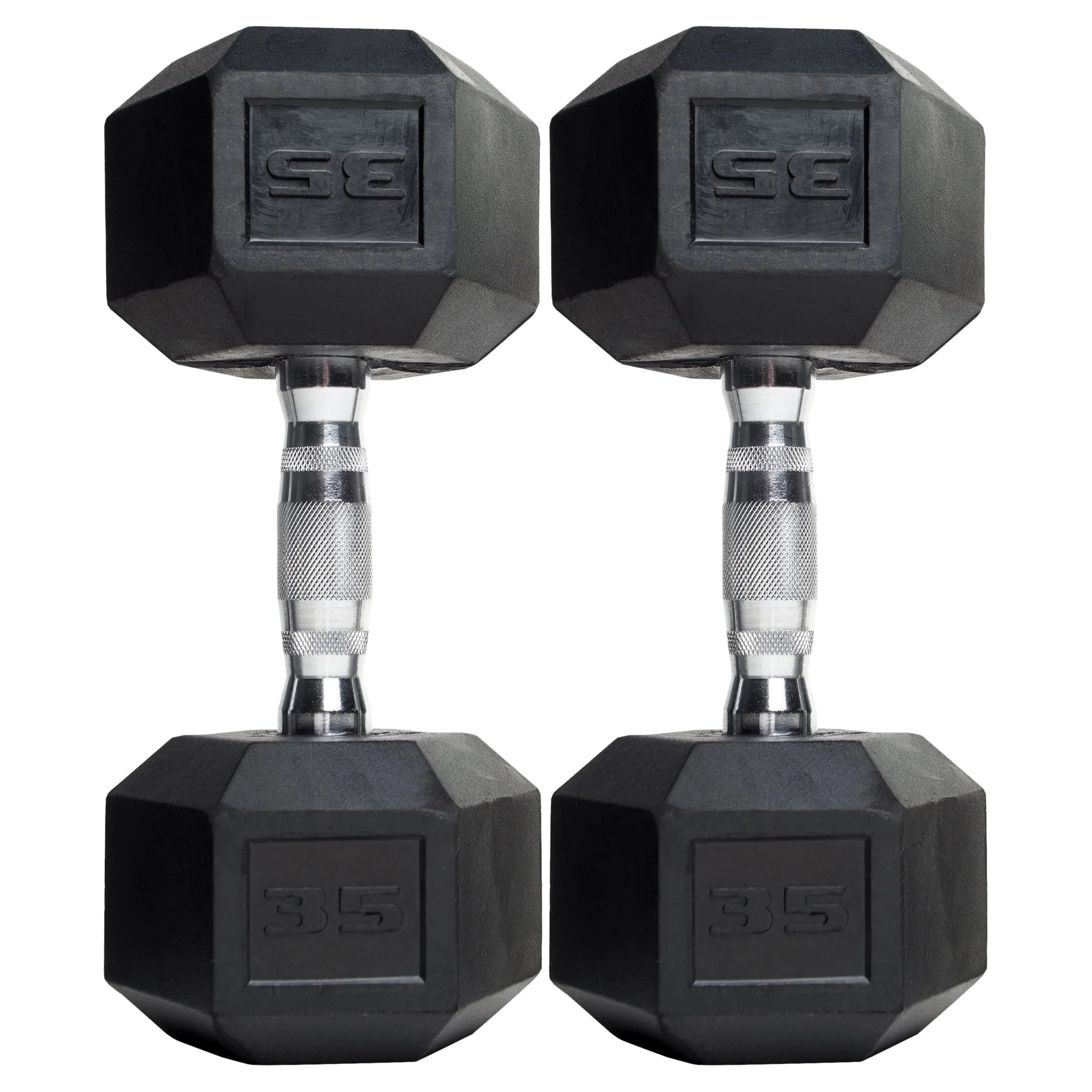 (2 pack) CAP Barbell Coated Hex Dumbbell, Single 35 lbs - Walmart.com | Walmart (US)