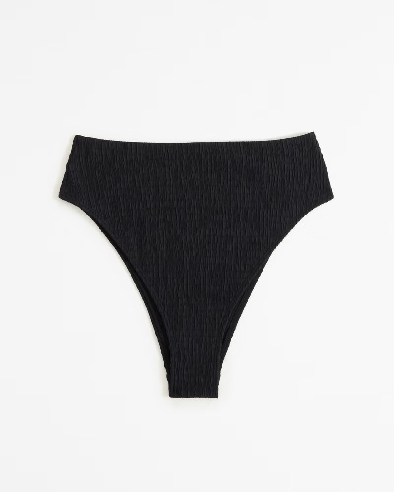 Cinch Tie High-Waist High-Leg Cheeky Bottom | Abercrombie & Fitch (US)
