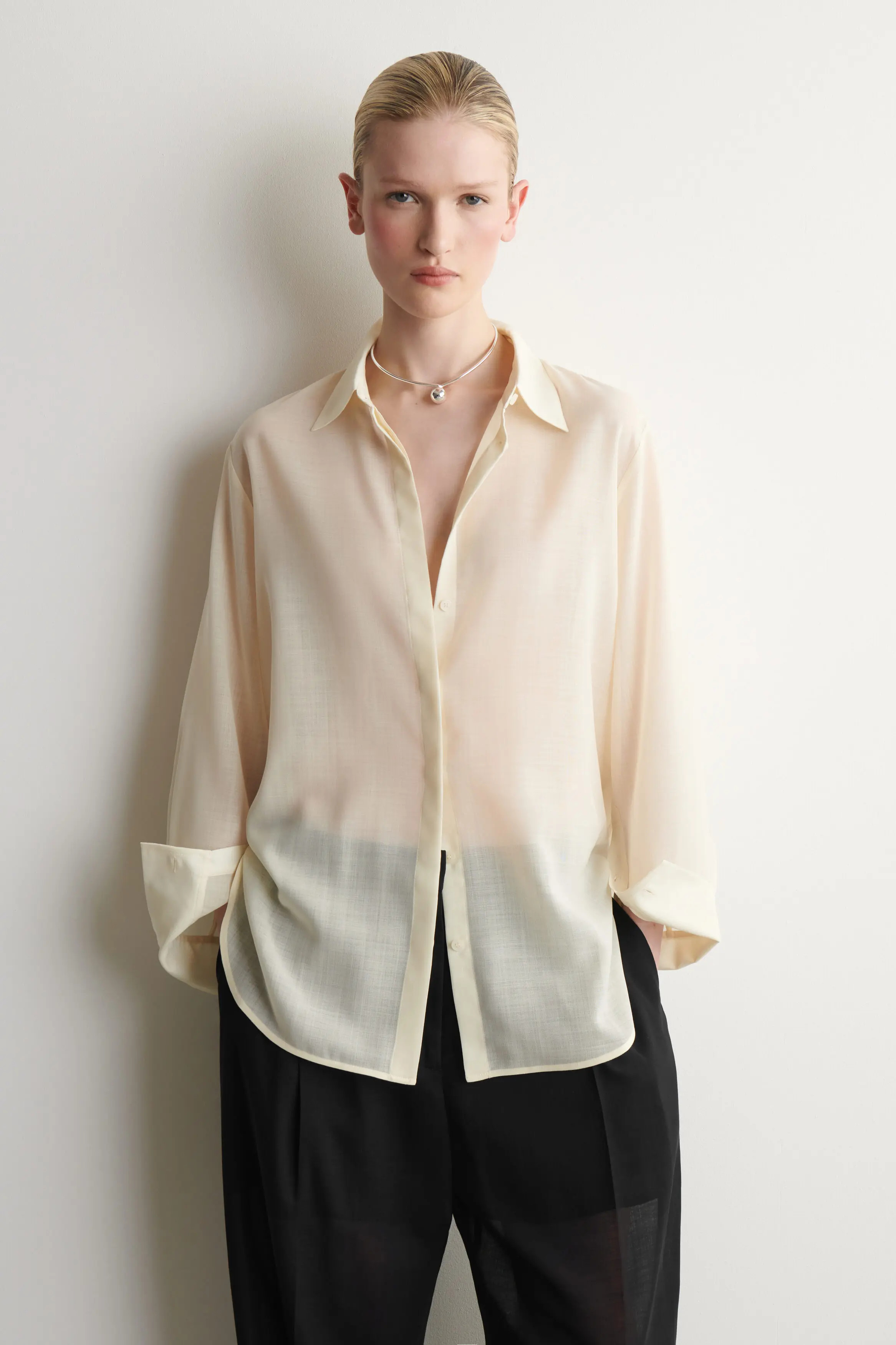 COS Fluid Wool-voile Shirt (Women) | Nordstrom | Nordstrom