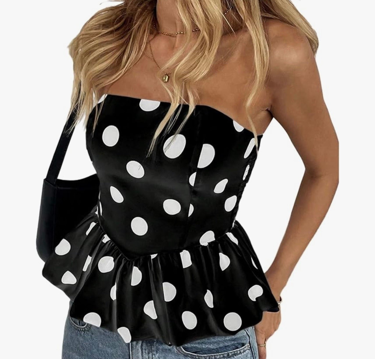 Polka Dot 🖤🤍

Polka dot top// Polka dot strapless top// Trending// Amazon 

#LTKFindsUnder50 #LTKStyleTip