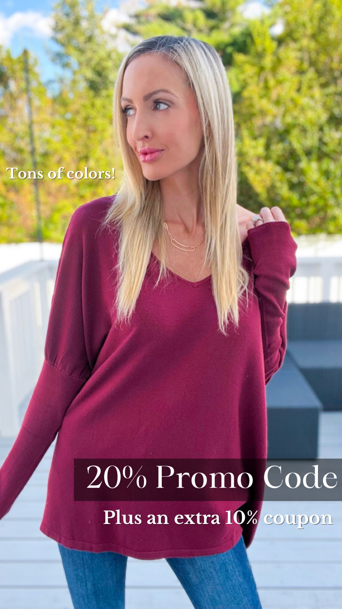 Code: 20B5WAH1

Check the 10% coupon box for extra savings!

Valid through 10/25/23


Sweater
Fall outfit
Tunic sweater
Casual autumn style


#LTKU #LTKover40 #LTKstyletip #LTKworkwear

#LTKsalealert #LTKSeasonal #LTKfindsunder50