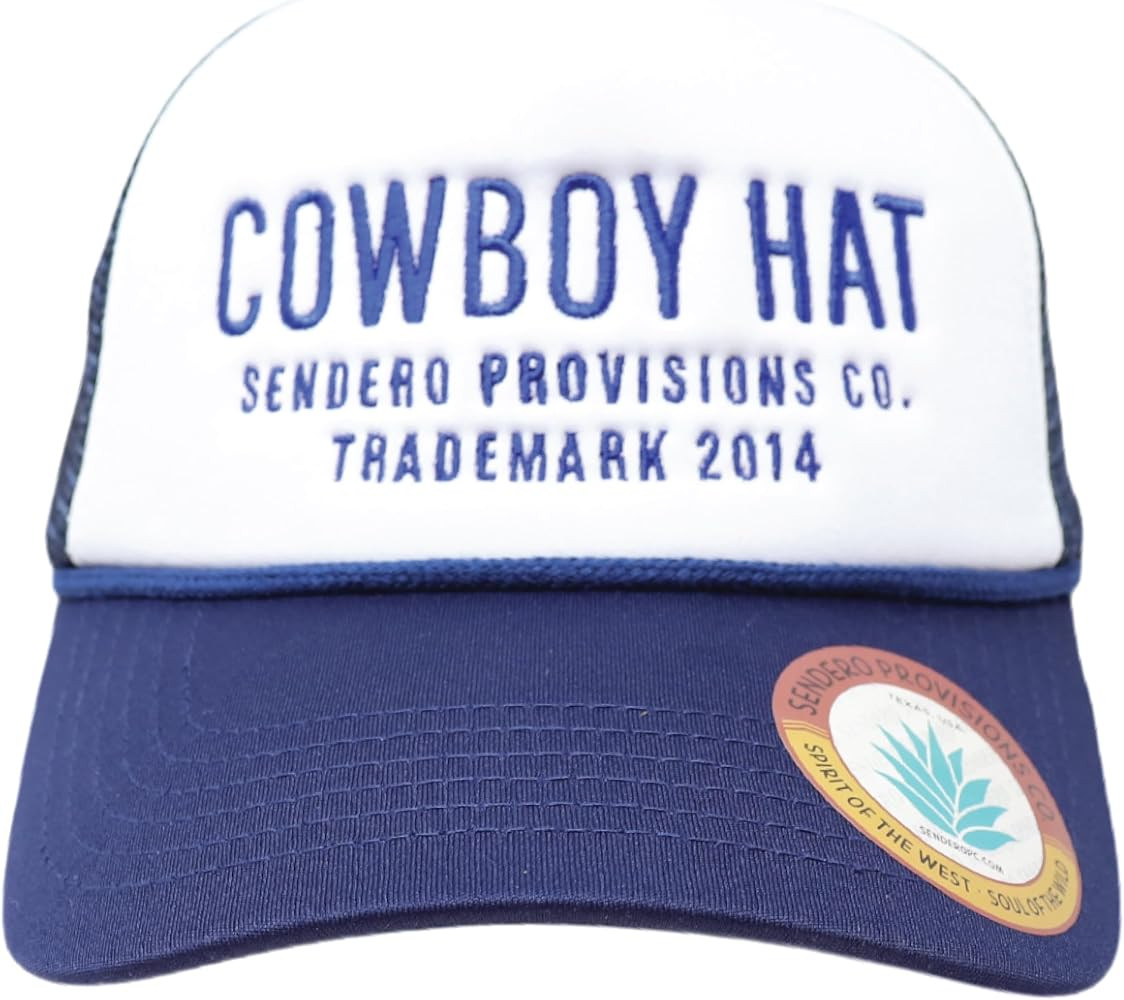 Sendero Provisions Co. Cowboy Adjustable Snapback Foam Trucker Hat with Embroidered Design & Mesh... | Amazon (US)