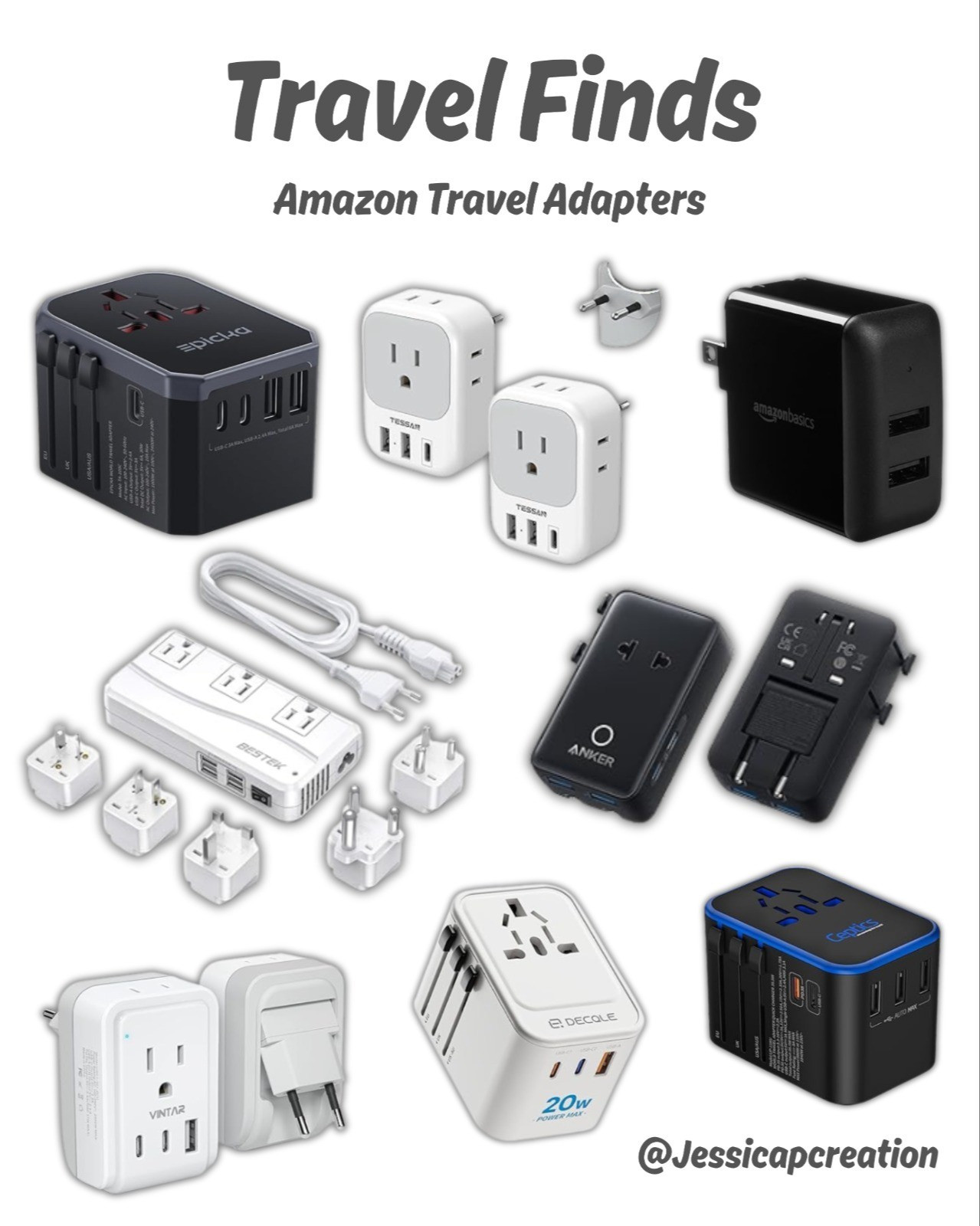 Never get caught with the wrong plug again! Sharing my go-to travel adapters for staying powered up worldwide. #traveladapters #travelessentials #gadgets #traveltech

#LTKStyleTip #LTKSaleAlert #LTKTravel