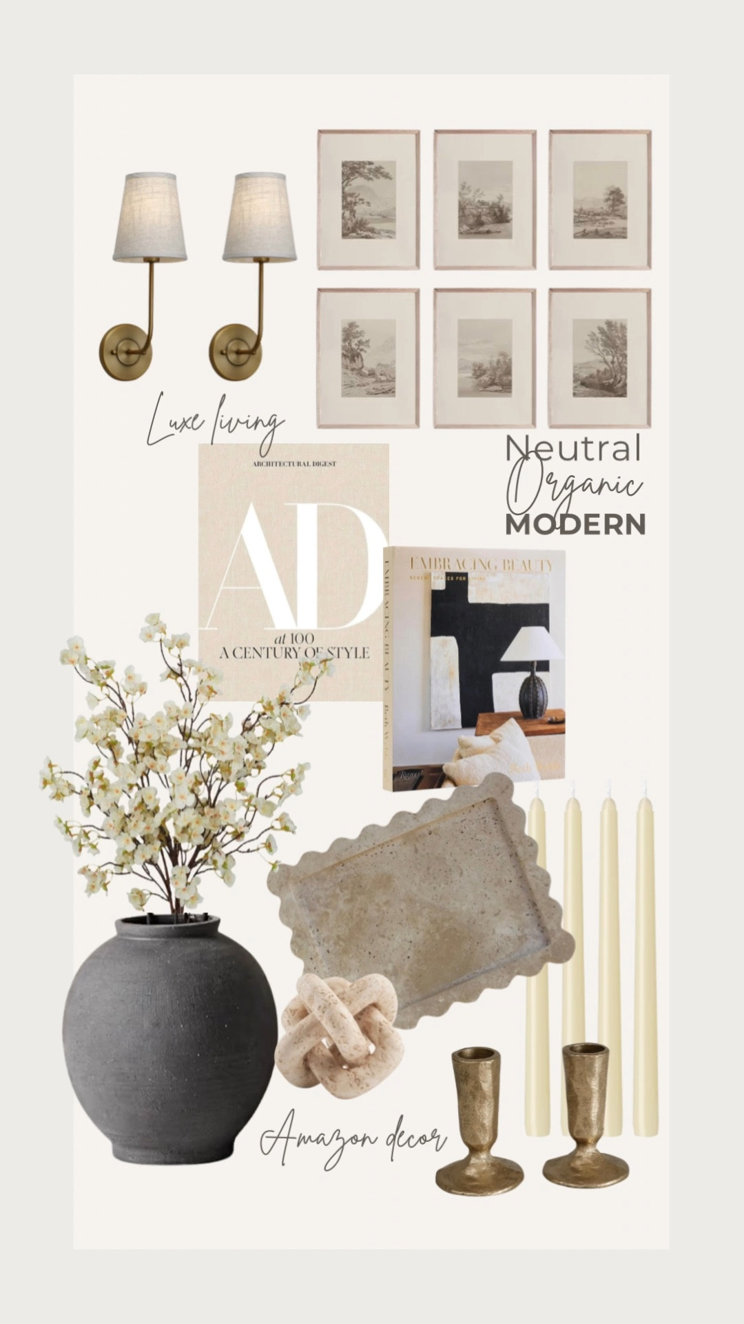 Neutral Organic Modern Home Decor Styling Inspo. 

#LTKHome #LTKSeasonal #LTKSaleAlert