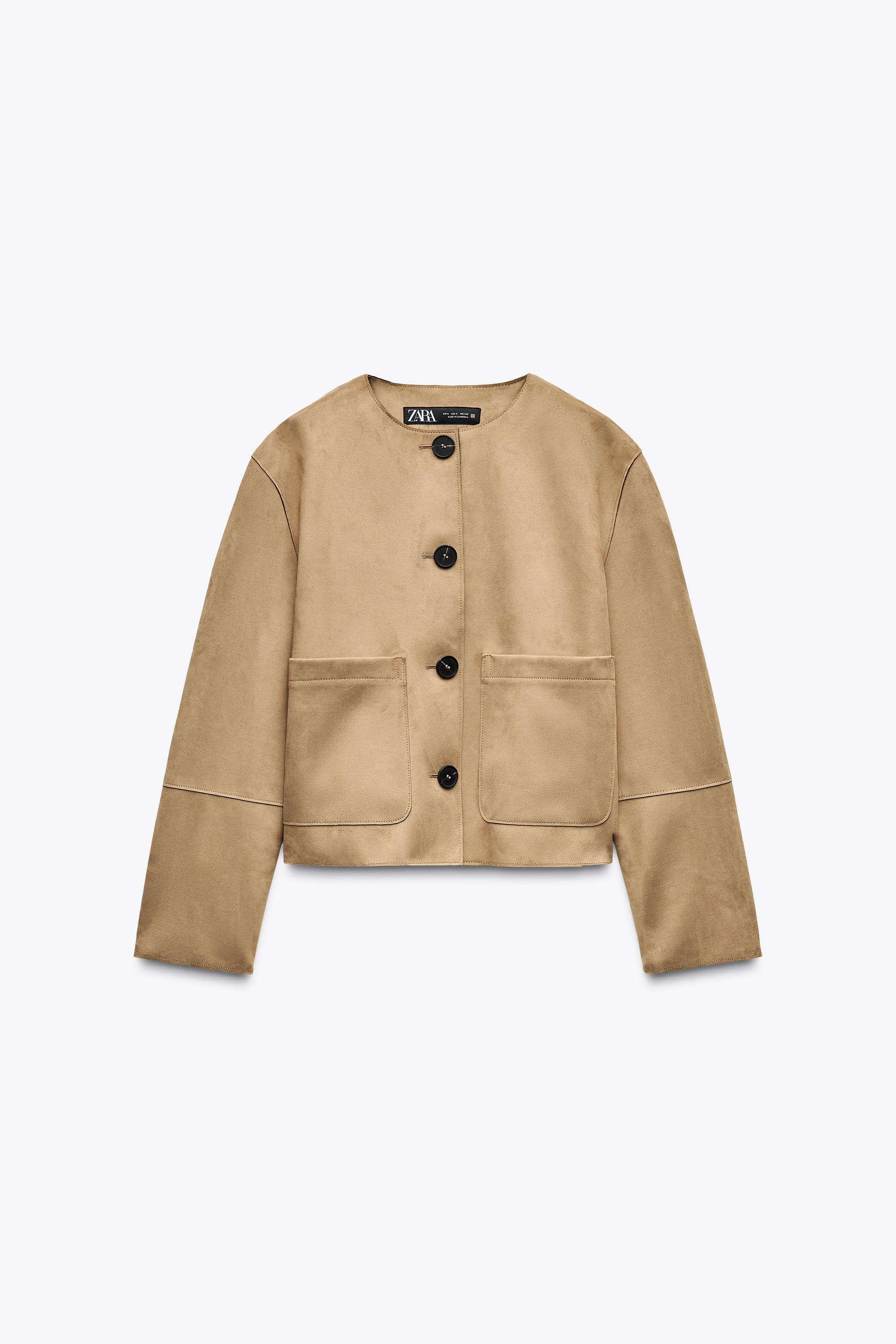 FAUX SUEDE JACKET | Zara US