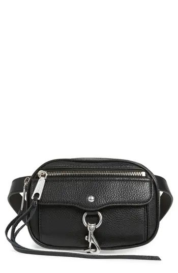 Rebecca Minkoff Blythe Leather Belt Bag - Black | Nordstrom