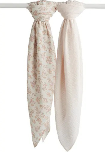 2-Pack Assorted Muslin Swaddles | Nordstrom
