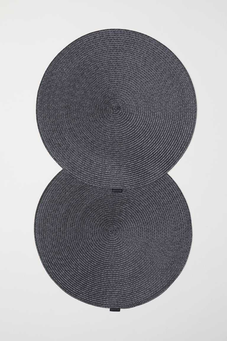 2-pack Round Placemats | H&M (US + CA)