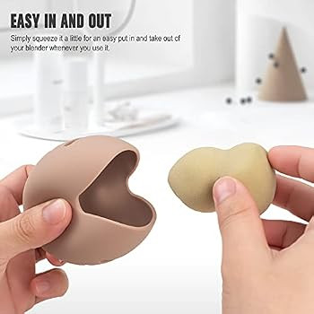 Makeup Sponge Holder – Shatterproof Eco-Friendly Silicone Beauty Make Up Blender Case for Trave... | Amazon (US)