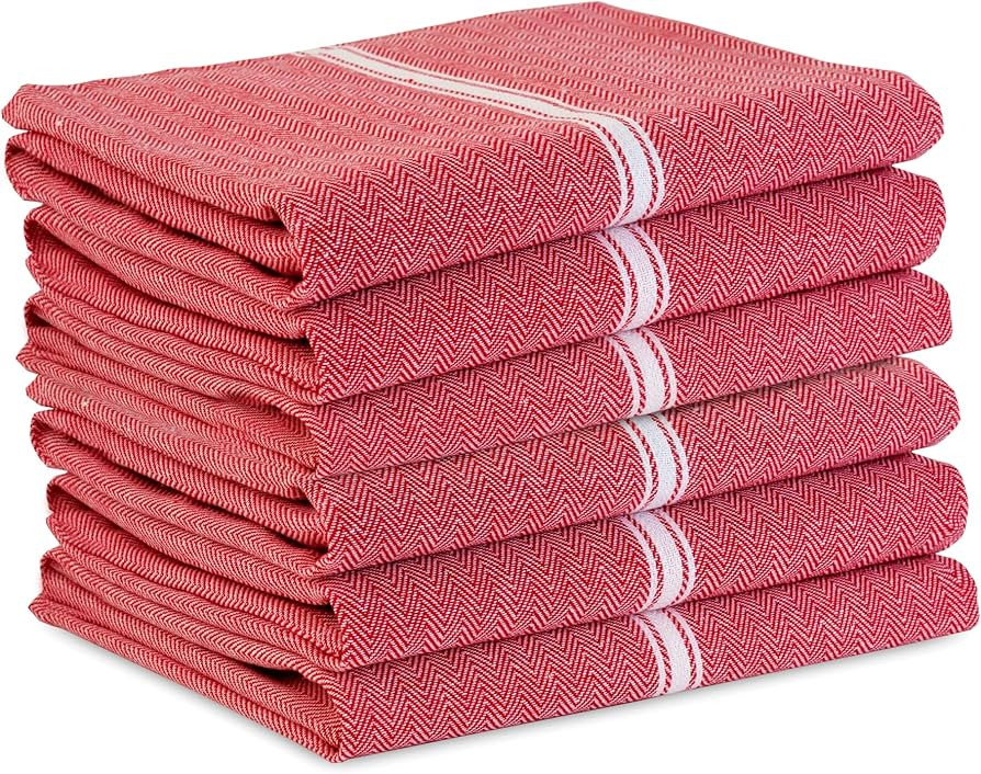 LANE LINEN Kitchen Towels Set - 100% Pure Cotton Dish Towels for Kitchen, Super Absorbent Kitchen... | Amazon (US)