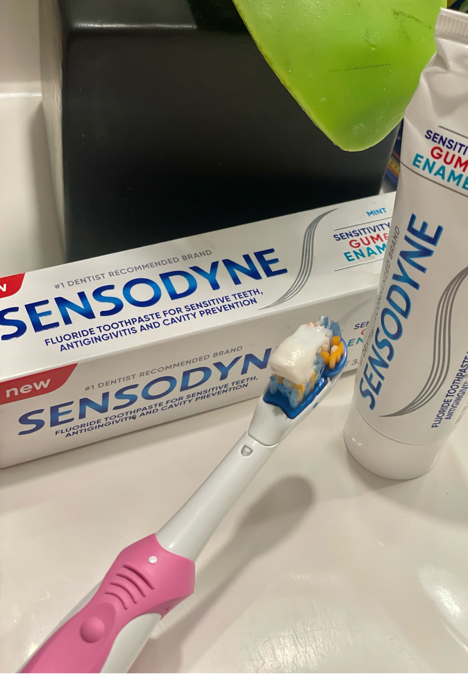 The fluoride toothpaste for gum and enamel sensitivity: Sensodyne Daily Toothpaste with Triple Action!

#LTKBacktoSchool #LTKhome #LTKbeauty