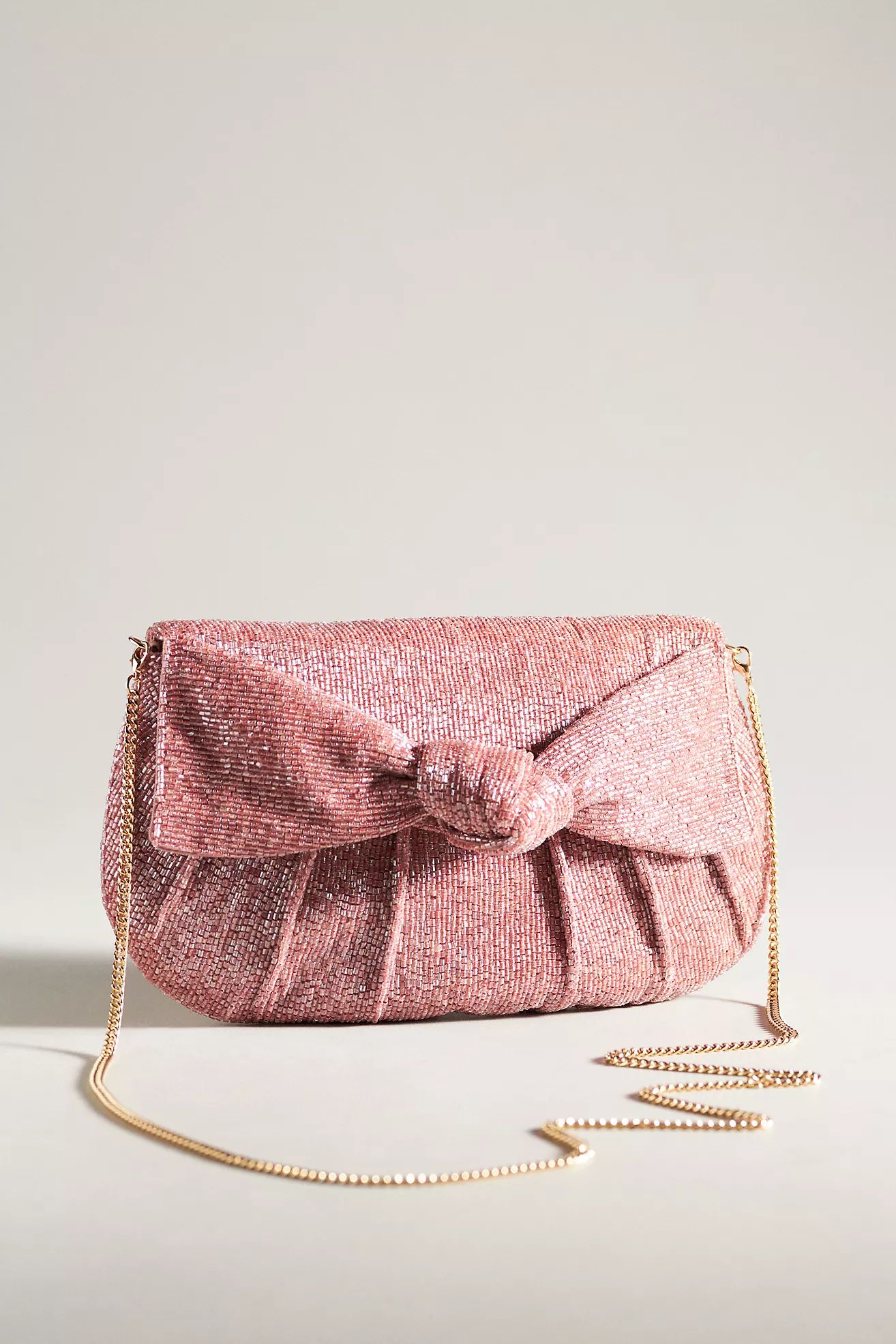Maeve Beaded Bow Clutch | Anthropologie (US)