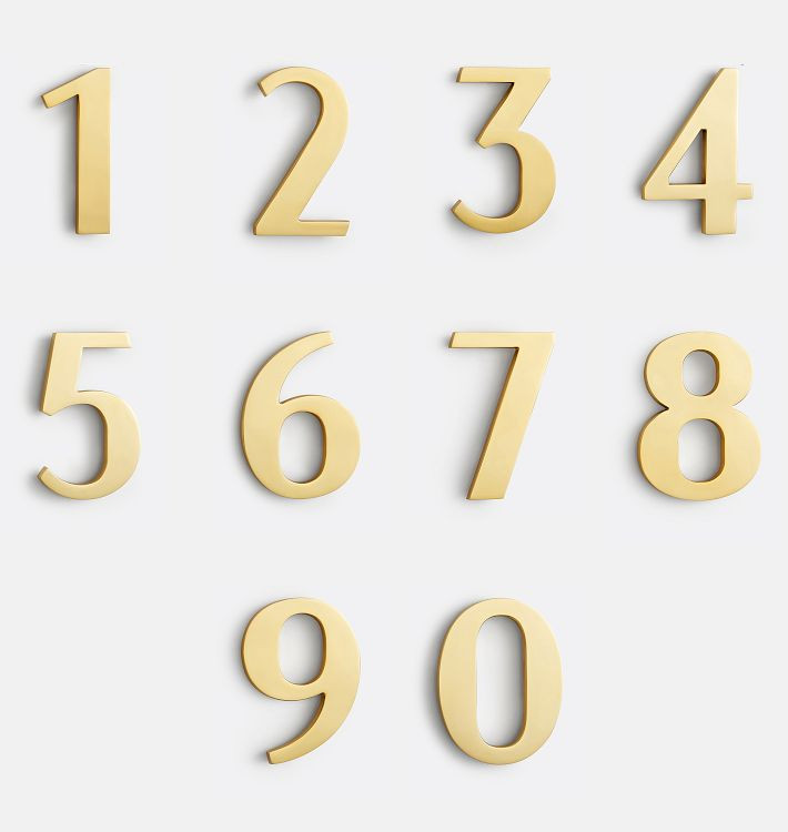 6" Macleay House Numbers | Rejuvenation