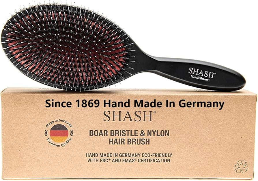 Since 1869 Hand Made In Germany - Nylon Boar Bristle Brush Suitable For Normal to Thick Hair - Ge... | Amazon (US)