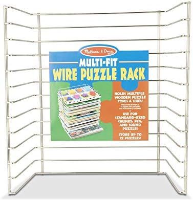 Melissa & Doug Multi-Fit Metal Wire Puzzle Rack | Amazon (US)