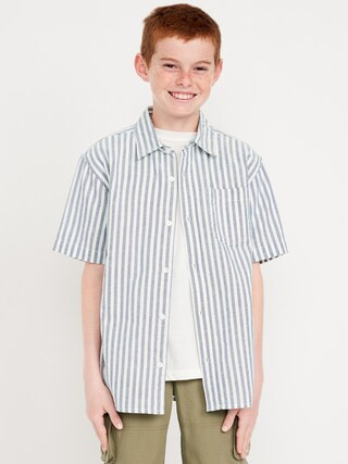 Short-Sleeve Oxford Shirt for Boys | Old Navy (CA)