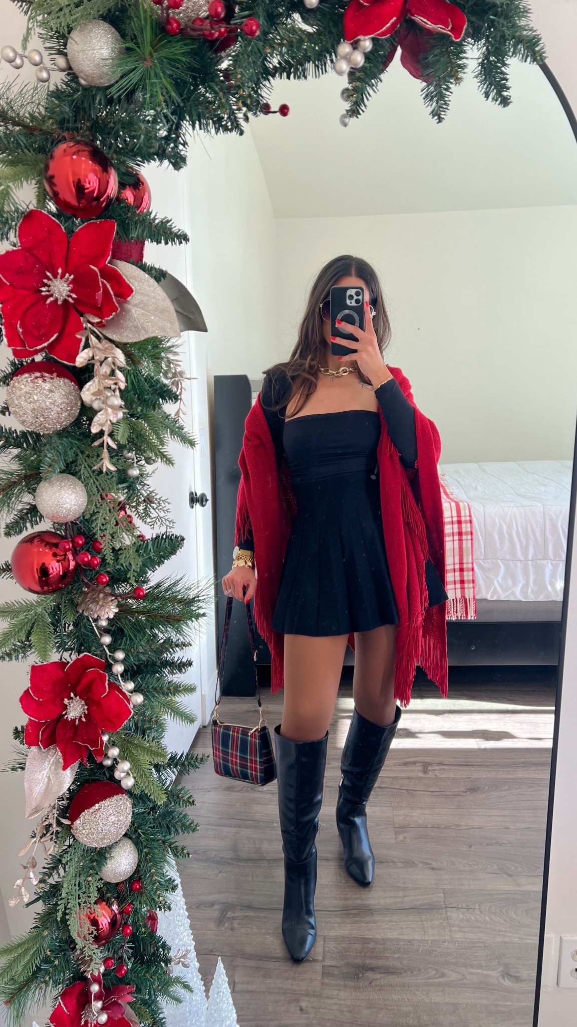 Easy and warm winter look. Wearing fleece tights. 

#LTKmomlife #LTKHoliday #LTKFindsUnder50