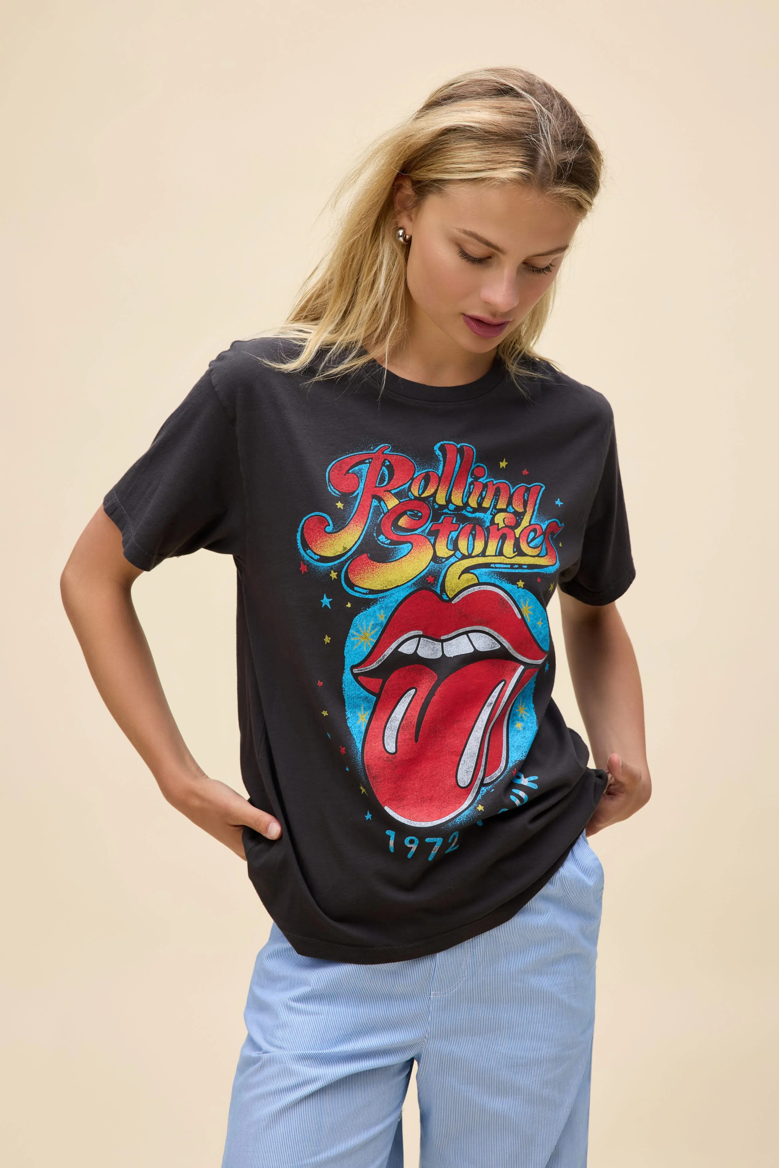 Rolling Stones 1972 Tour Boyfriend Tee | Daydreamer