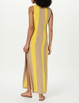 The Drop Women's Travertine/Passion Fruit Stripe Sweater Dress by @takkunda | Amazon (US)