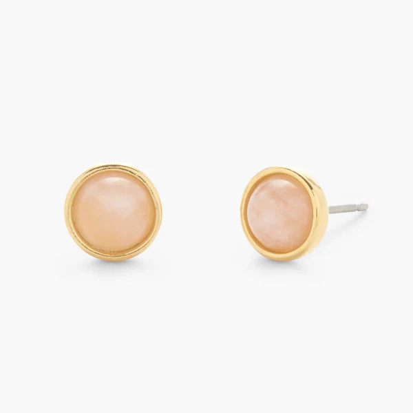 Nola Gemstone Earrings - Rose Quartz | Brook and York