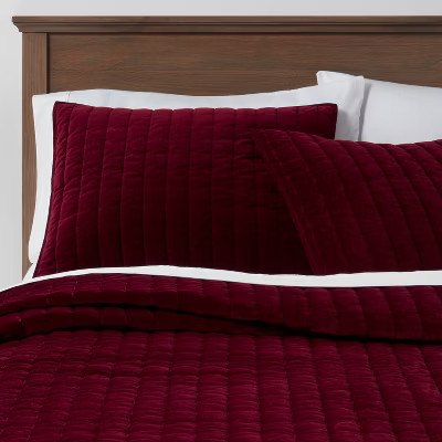 Channel Stitch Velvet Quilt - Threshold™ | Target