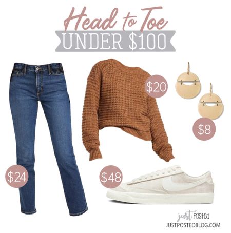 Head to Toe Under $100 look including a pair of Nikes! Log into your Nike account and use the code HOLIDAY to drop them to only $48  

#LTKunder100 #LTKshoecrush #LTKSeasonal