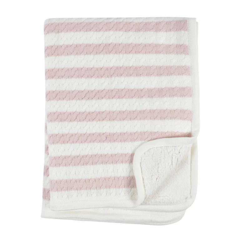 Modern Moments by Gerber Baby Boy or Girl Gender Neutral Cable Knit Blanket | Walmart (US)