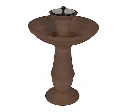 Make Your Selection: Bernini 28" Firmastone Ventosa Solar LED Illuminated 6-in-1 Fountain | QVC