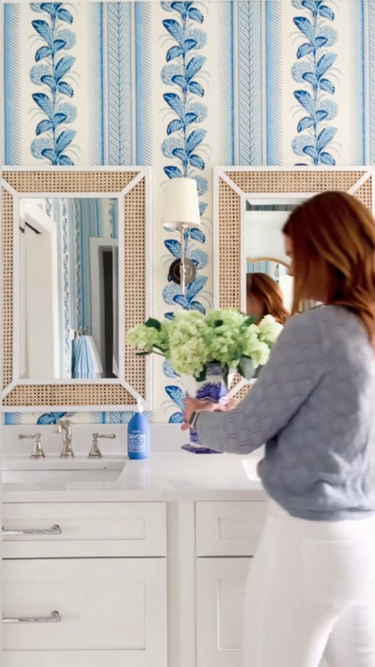 Vase, blue and white, traditional Decour, vases, flower, vase, fresh flowers, bathroom, decor, interior, design, blue and white wallpaper, decor, coastal, grandmother, grand millennial, traditional home decor  

#LTKhome #LTKunder100