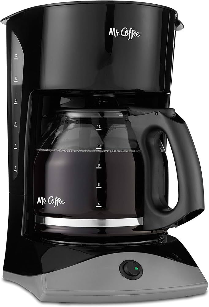 Mr. Coffee Coffee Maker with Auto Pause and Glass Carafe, 12 Cups, Black | Amazon (US)