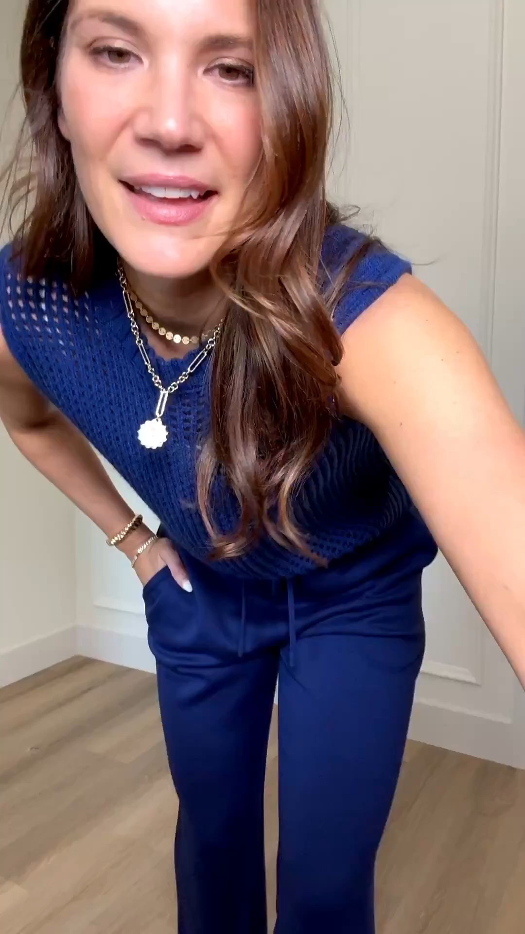 Such a good spring go-to outfit! At 6’ the pants hit around my ankles but they would be perfect as beach pants! 

Pants set matching set royal blue vacation outfit swimsuit coverup elevated set resort wear tall girl approved Stang and co 

#LTKTall #LTKSeasonal #LTKootd