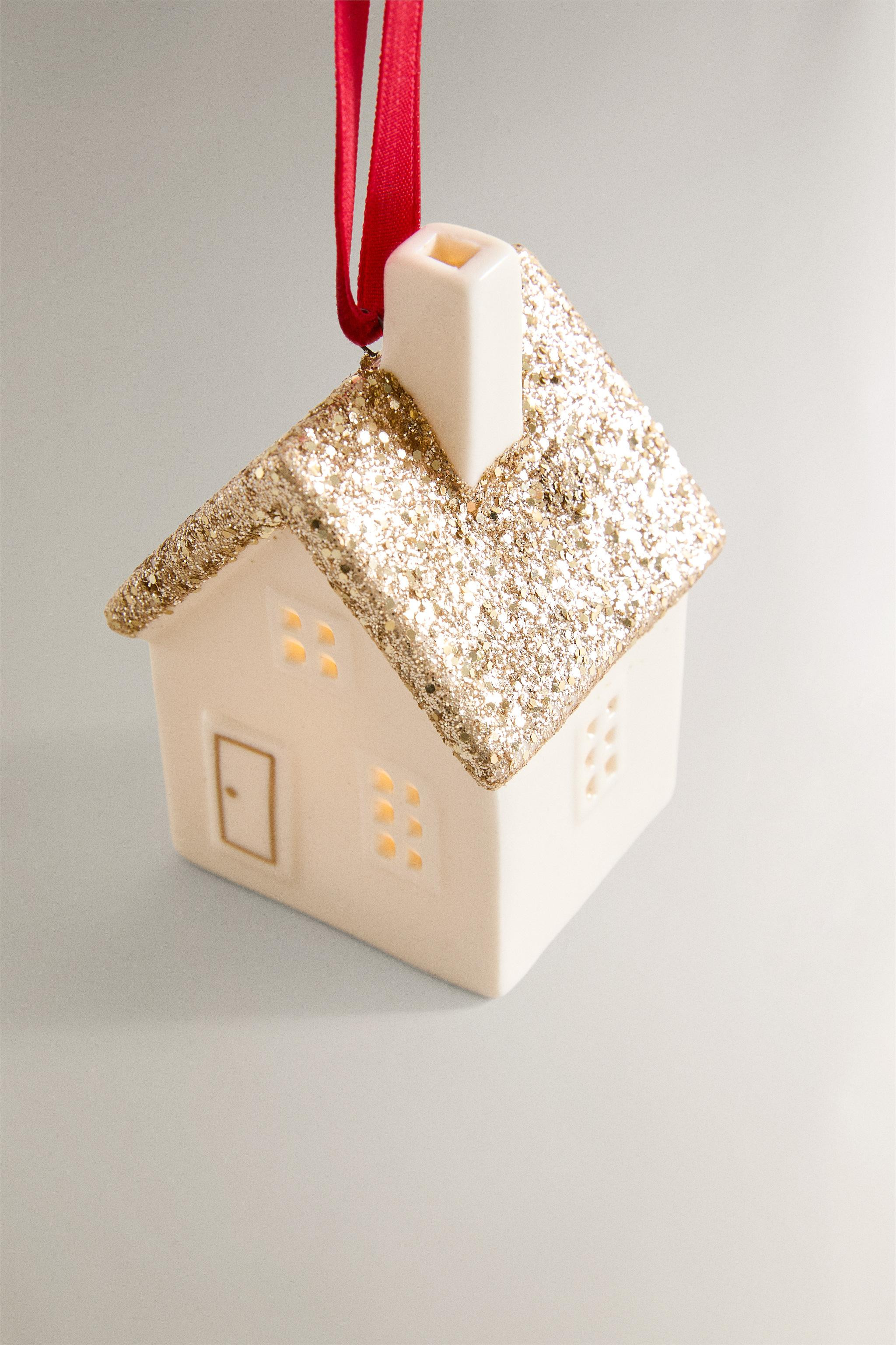 CERAMIC HOUSE CHRISTMAS TREE DECORATION | Zara UK