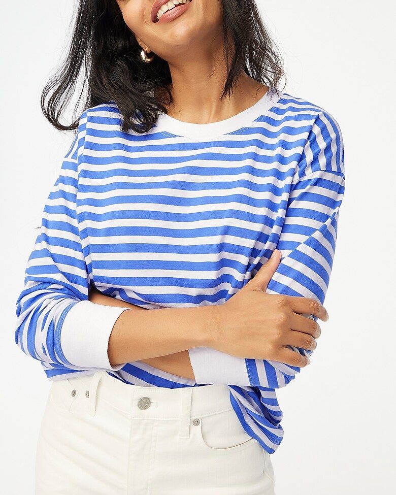 Long-sleeve striped tee | J.Crew Factory