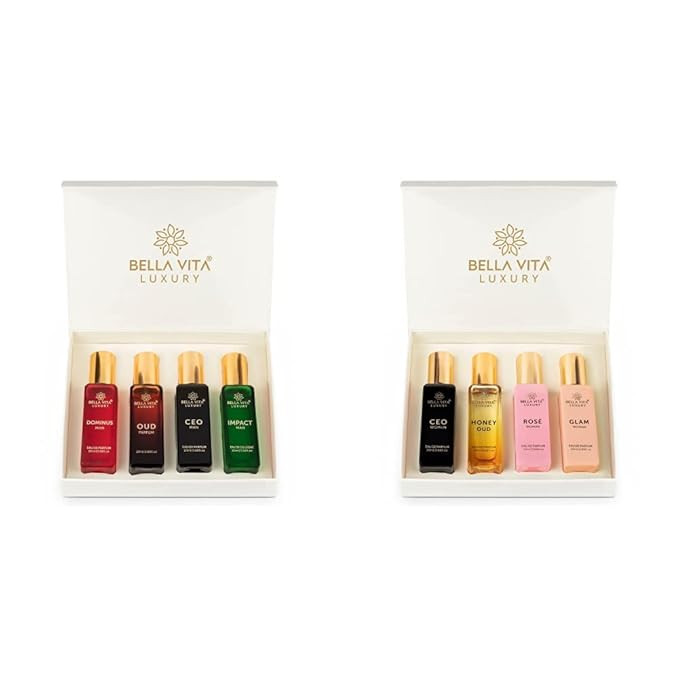 BellaVita Luxury Him and Her Perfume Gift Bundle for Men & Women | 8x20ml Mini Perfumes | Woody, ... | Amazon (US)