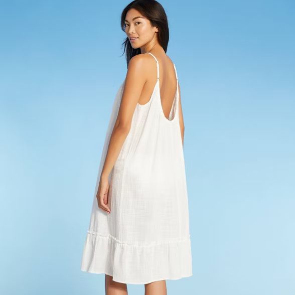 Women's Tiered Midi Cover Up Dress - Kona Sol™ | Target