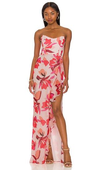 Baby Cakes Gown in Pink Floral | Revolve Clothing (Global)