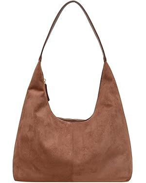 Slouchy Suede Shoulder Bags For Women Underarm Bag Womens Tote Bag Work Purses Crescent Bag Suede... | Amazon (US)