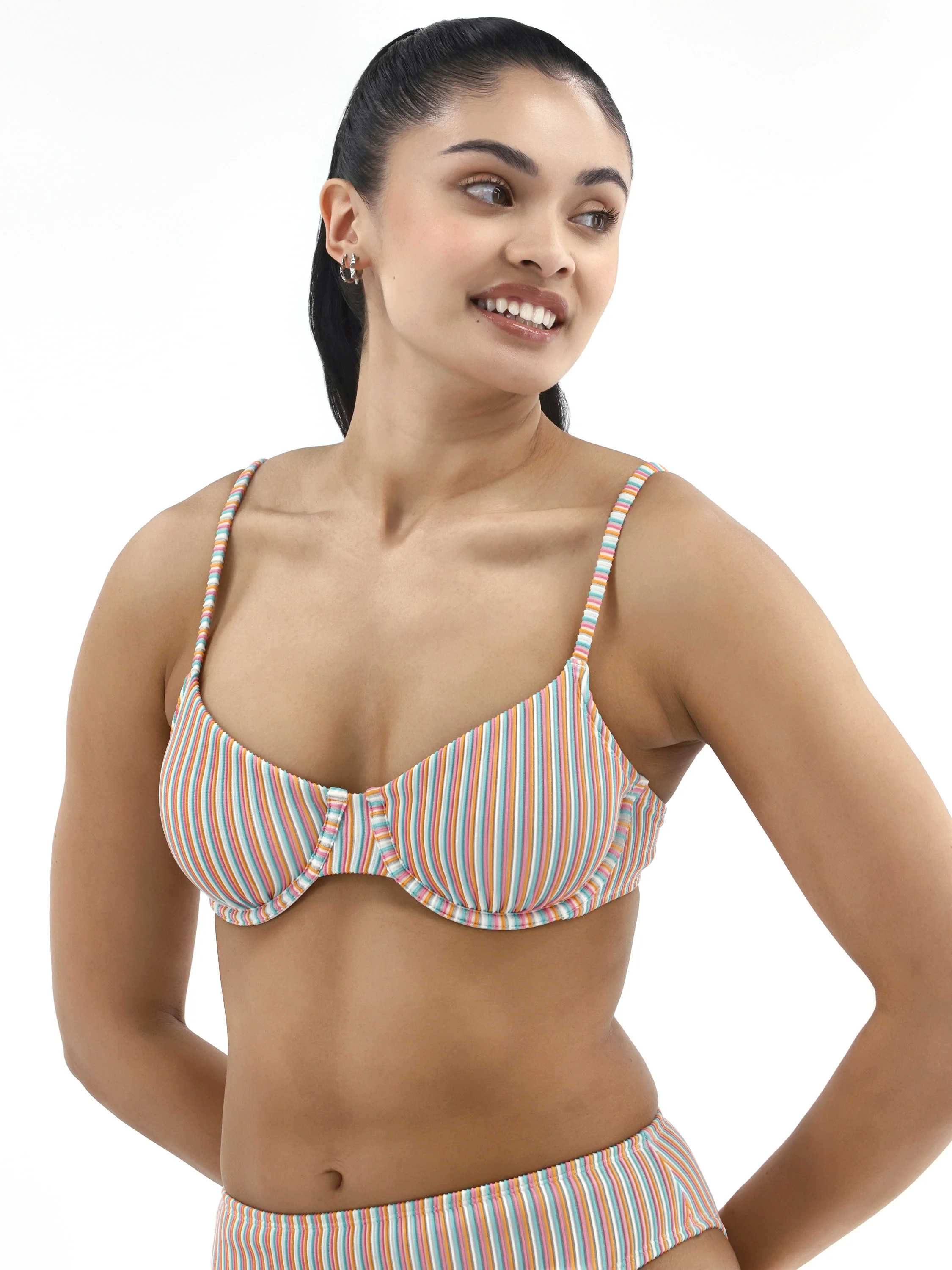 No Boundaries Women's Tanlines Underwire Bikini Top, Sizes XXS-XXL | Walmart (US)