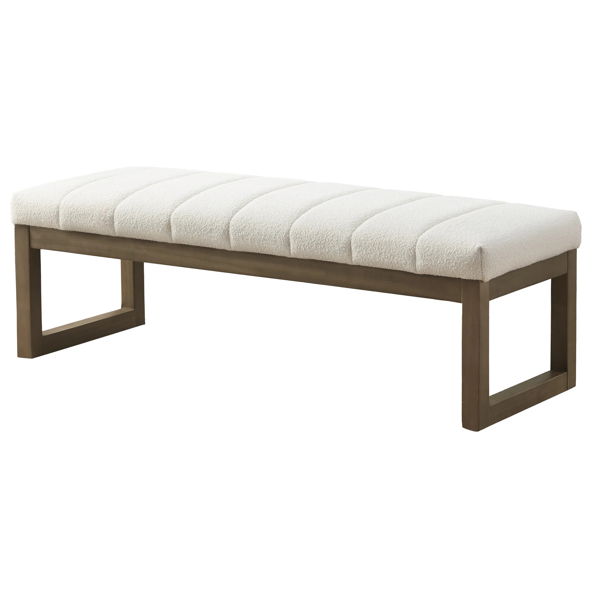 53" Wide Boucle Upholstered Bench | Wayfair North America