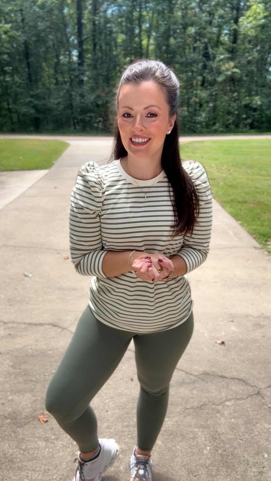 Versatile casual fall outfit 
Love this striped top to dress up or down for Fall (& year round honestly!)

Wearing a small 💚
Teacher outfit 
Fall outfit - Everyday outfit 

#LTKFindsUnder100 #LTKSeasonal