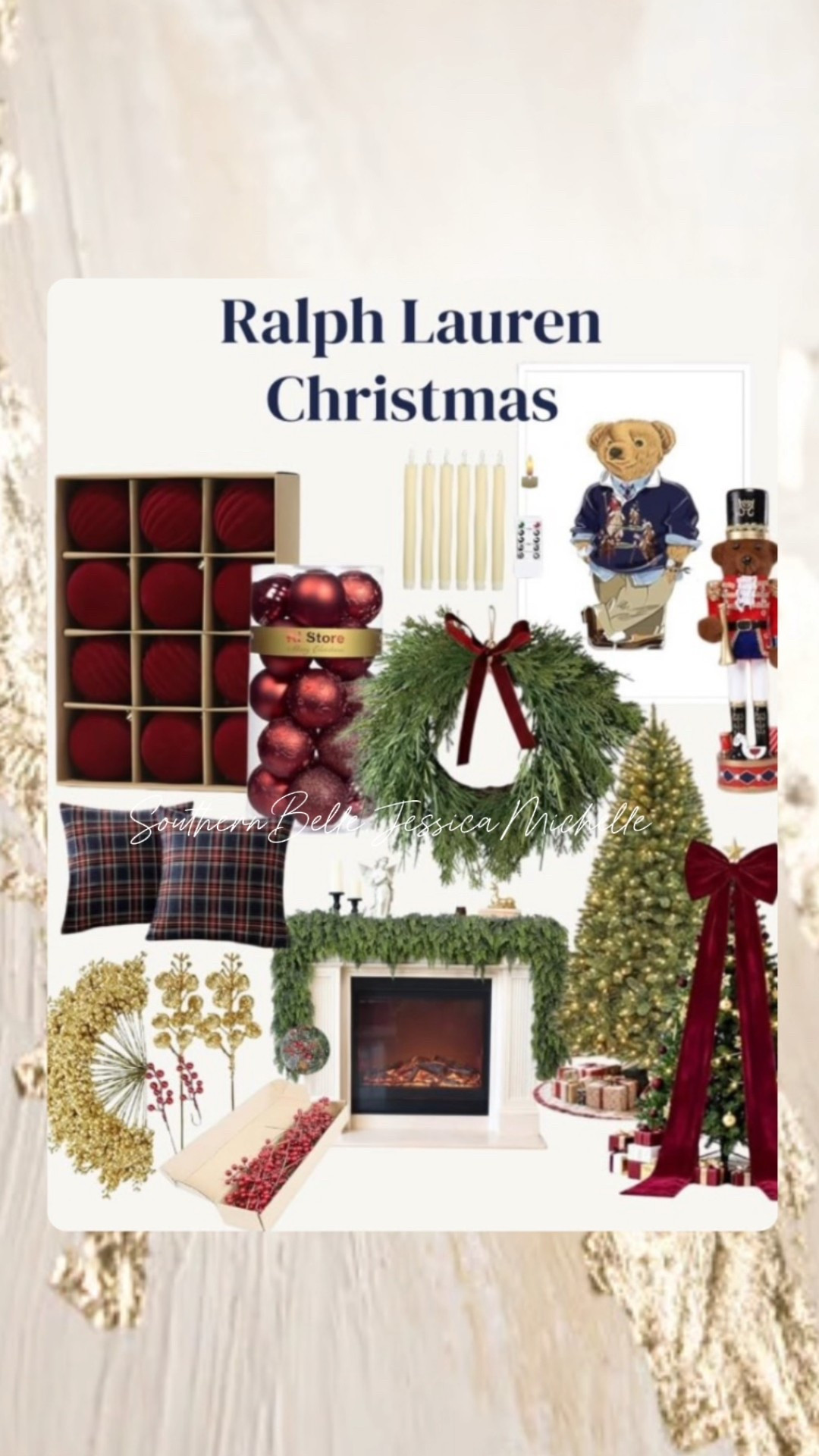 Ralph Lauren inspired Christmas decor

#LTKHoliday #LTKHome #LTKSeasonal