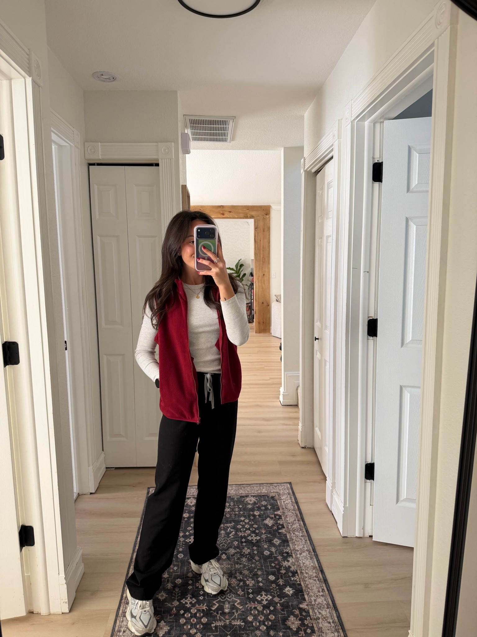 Love a vest with a casual outfit for work on chillier days! Burgundy one is from 89th  and Madison size small 

#LTKootd #LTKHoliday #LTKFindsUnder50