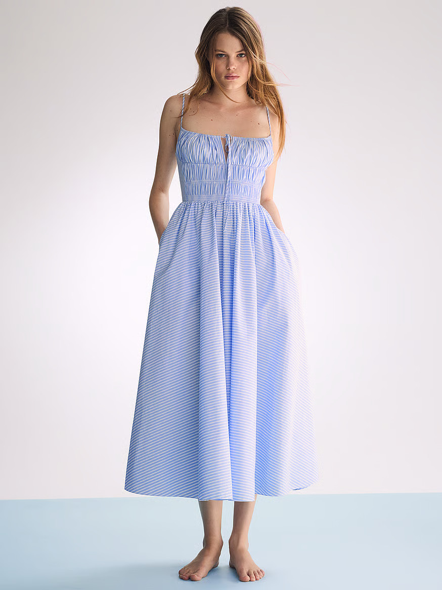 Atelier Victoria's Secret X Altuzarra Striped Poplin Long Dress | Victoria's Secret (US / CA )