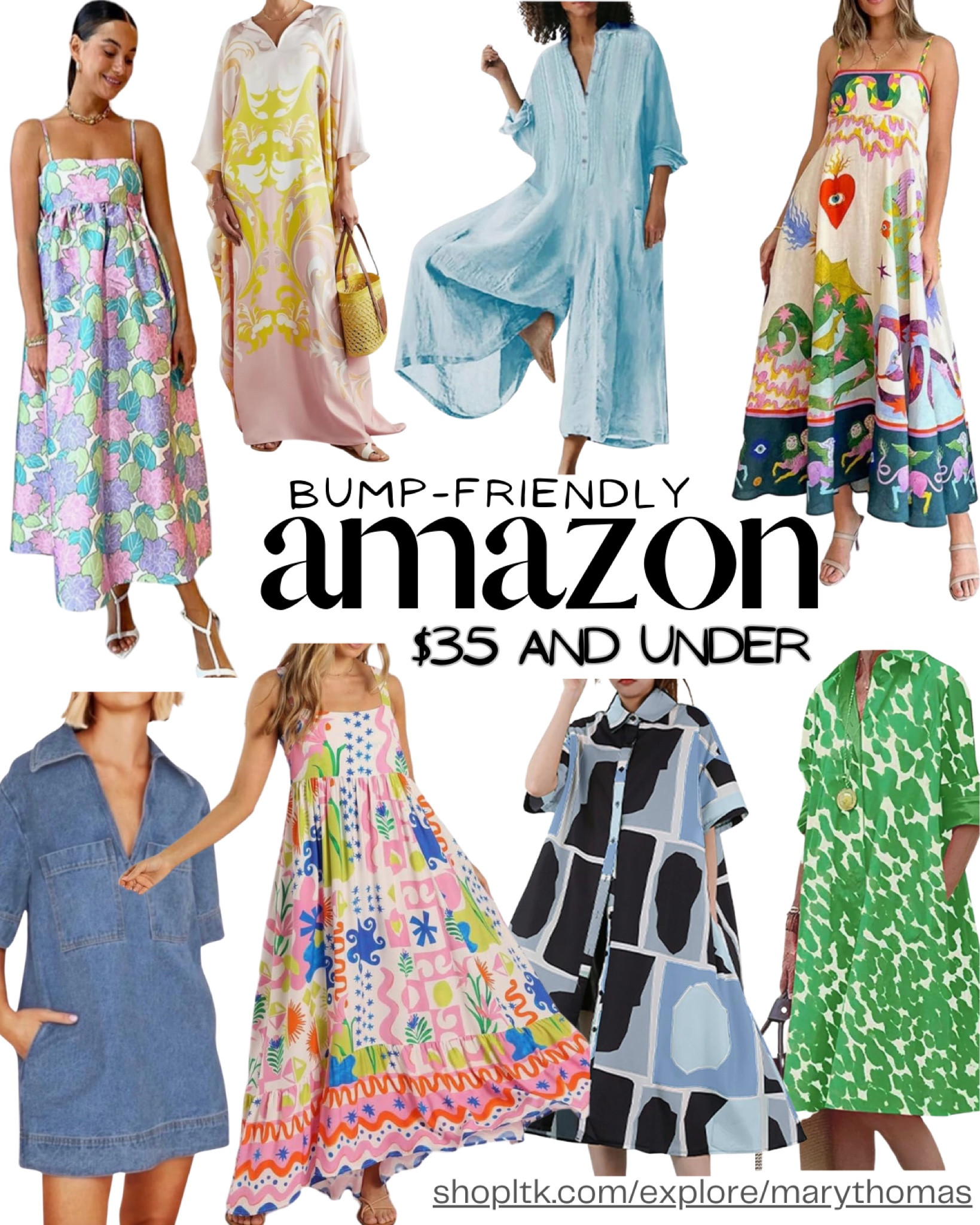 On the hunt for cute bump-friendly summer attire that will transition into postpartum attire after baby 
 is born!  All of these are on Amazon for $35 or less  🛍️ 🏃‍♀️ 

#LTKFindsUnder50 #LTKBump #LTKSaleAlert