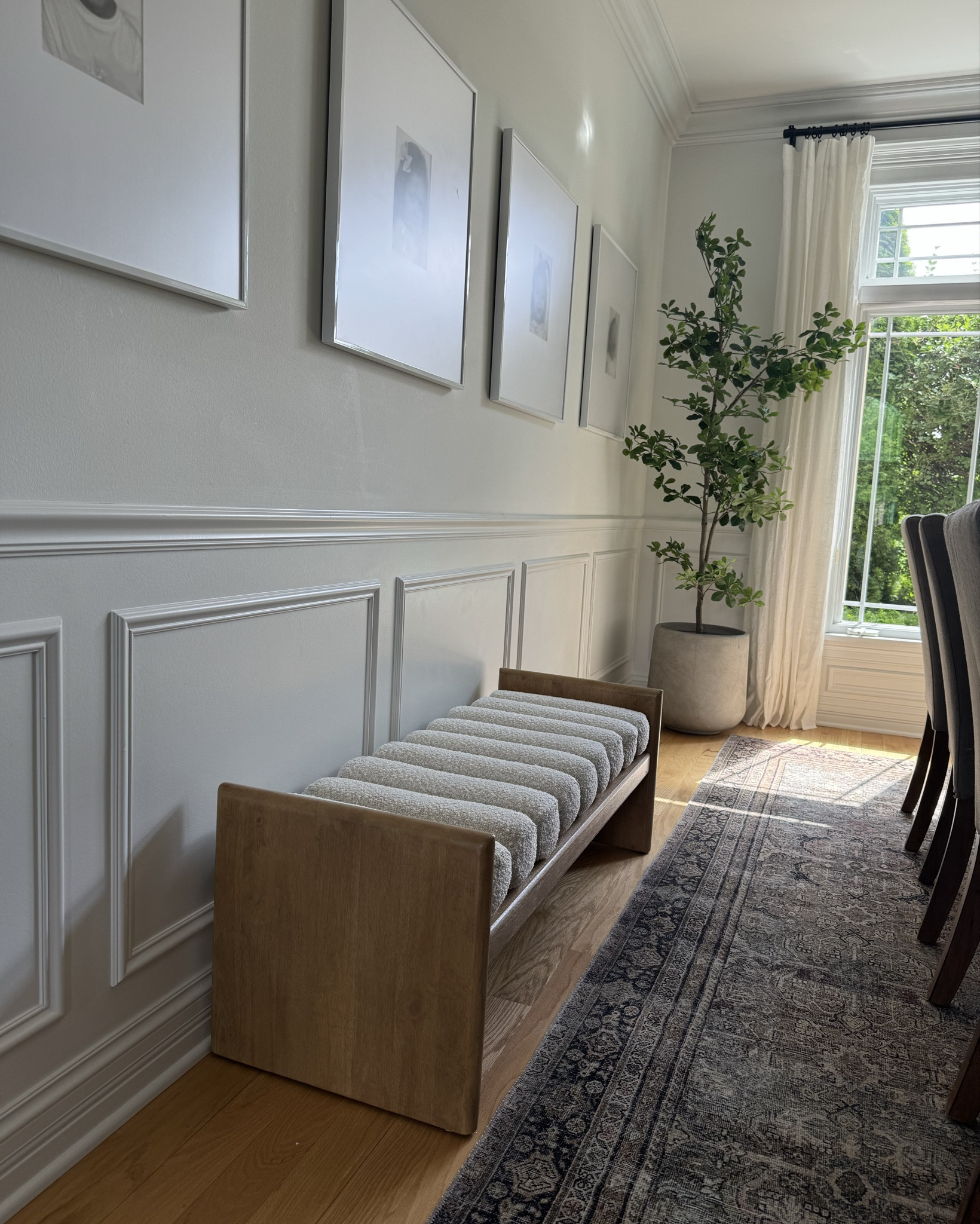 Added this beautiful bench and I am obsessed! Love the warm wood tone finish, and the waverly boucle top is so good. Once again I am impressed with Walmart!

Walmart finds, Walmart home, Walmart, @walmart #walmarthome #walmartfinds #walmartdeals #walmart #modernorganic 

#LTKxWalmart #LTKSummerSales #LTKHome