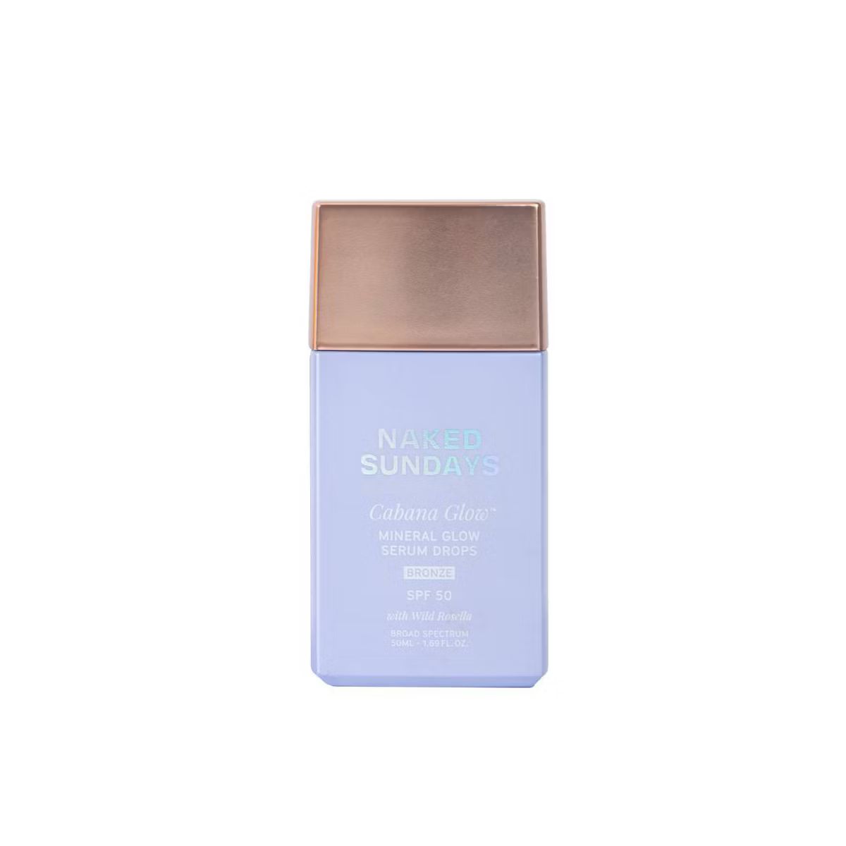 Naked Sundays Cabana Glow Mineral Glow Face Serum Drops - SPF50 - Bronze - 1.69 fl oz | Target